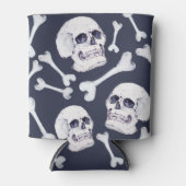 Hand Drawn Skull Pattern Blikjeskoeler (Voorkant)