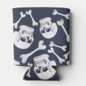 Hand Drawn Skull Pattern Blikjeskoeler (Achterkant)