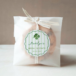 Hand-Drawn St Patrick's Day Wedding Shower Favor Ronde Sticker