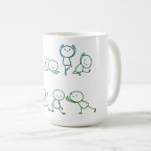 Hand-Drawn Stickman Collectie Koffie Mok (Voorkant rechts)