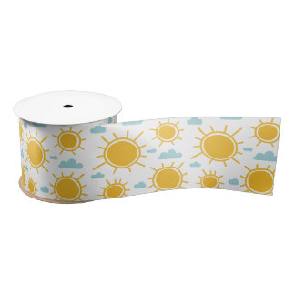 Hand Drawn Summer Sun Pattern Lint