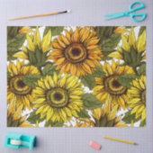 Hand Drawn Sunflower Tissuepapier (Craft)