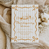 Hand Drawn Thanksgiving Dinner Invitation