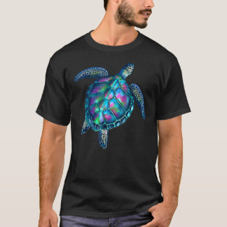 Hand Drawn Tie Dye Turtle Zee Turtle Lover T-shirt