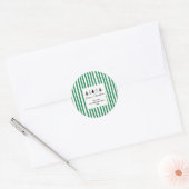Hand drawn tree Merry Christmas Ronde Sticker (Envelop)