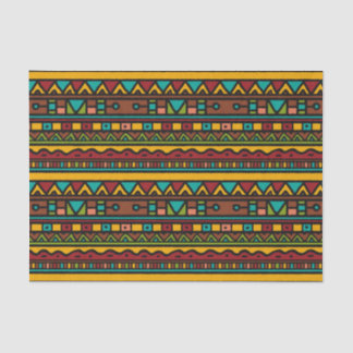 Hand Drawn Tribal Pattern Earth Tones Tissuepapier