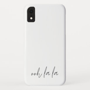 Hand Drawn Typografie Ooh La La Quote iPhone XR Hoesje