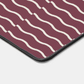 Hand-Drawn Wavy Ticking Stripe | Deep Burgundy Bureaumat (Hoek)