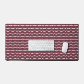 Hand-Drawn Wavy Ticking Stripe | Deep Burgundy Bureaumat (Keyboard & Muis)