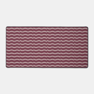 Hand-Drawn Wavy Ticking Stripe | Deep Burgundy Bureaumat