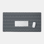 Hand-Drawn Wavy Ticking Stripe | Deep Charcoal Bureaumat (Keyboard & Muis)