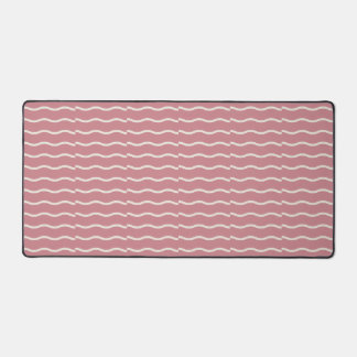 Hand-Drawn Wavy Ticking Stripe | Dusty Rose Bureaumat