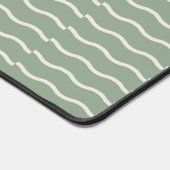 Hand-Drawn Wavy Ticking Stripe | Pale Sage Bureaumat (Hoek)