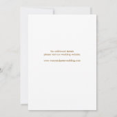 Hand drawn wedding invitation floral beach (Dos)