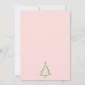 Hand Drawn Whimsical Doodle Christmas Open House Kaart (Achterkant)