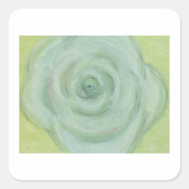 Hand-drawn White Rose Sticker