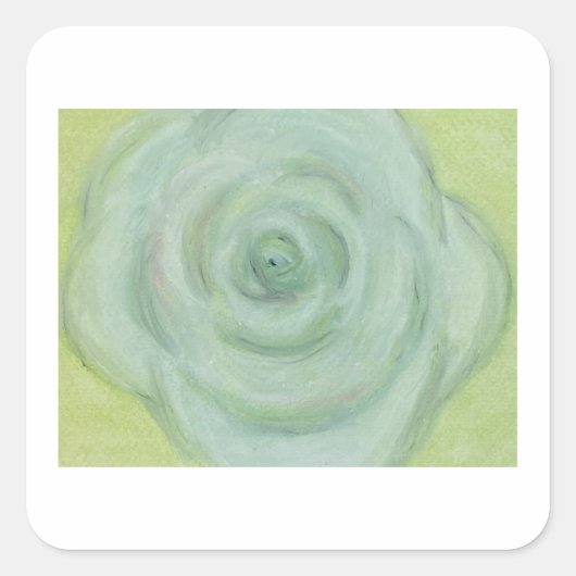 Hand-drawn White Rose Sticker (Devant)