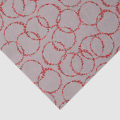 Hand Drawn Winter Berries Wreath Muted Mauve Tissuepapier (Detail)