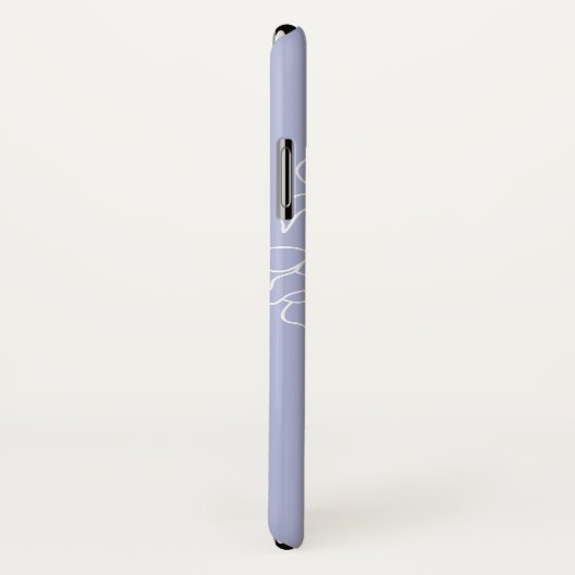 Hand Drawn Wisteria Floral Monogram Case-Mate iPhone Case (Achterkant / rechts)