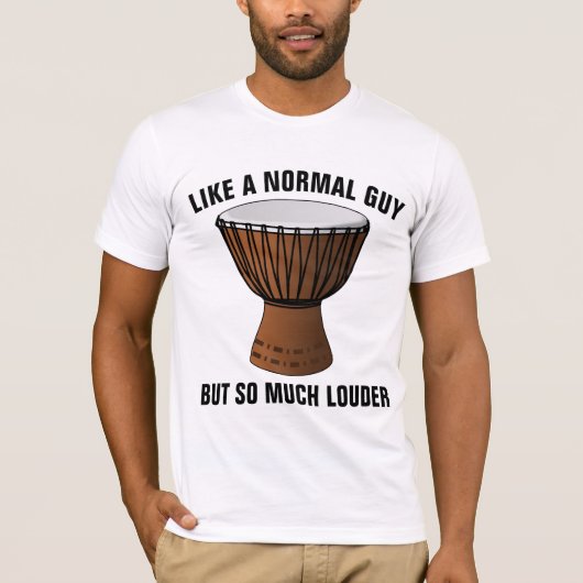 HAND DRUM DRUMMER GUY DJEMBE T-SHIRTS (Voorkant)