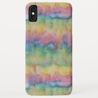 Hand Dyed Rainbow Stripe iPhone XS Max Hoesje