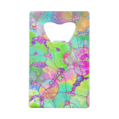 Hand- en digitaal gekleurd patroonartikel 41 kredietkaart flessenopener (Achterkant)