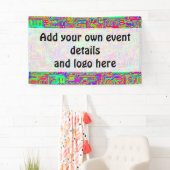 Hand- en digitaal gekleurd patroonpatroon art 42 spandoek (Insitu)