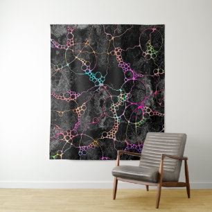 Hand- en digitaal gekleurd patroonpatroon art 44 wandkleed