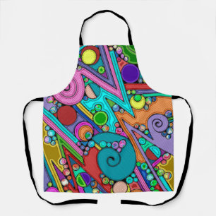 Hand- en digitaal geverfde Patroonkunst 12 Schort