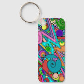 Hand- en digitaal geverfde Patroonkunst 12 Sleutelhanger (Voorkant)