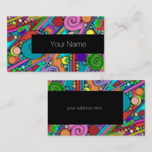 Hand- en digitaal geverfde Patroonkunst 12 Visitekaartje