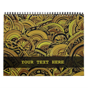 Hand- en digitaal geverfde Patroonkunst 15 Kalender