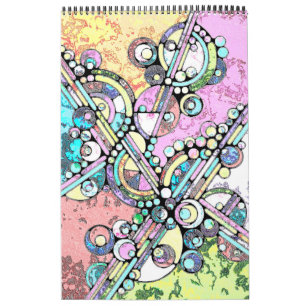 Hand- en digitaal geverfde Patroonkunst 17 Kalender