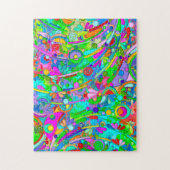 Hand- en digitaal geverfde Patroonkunst 18 Legpuzzel (Verticaal)