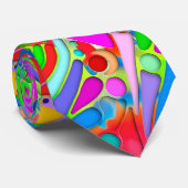 Hand- en digitaal geverfde Patroonkunst 18 Stropdas (Opgerold)