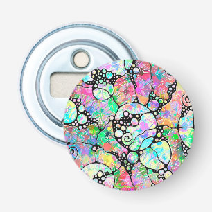 Hand- en digitaal geverfde Patroonkunst 31 Button Flesopener