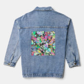 Hand- en digitaal geverfde Patroonkunst 31 Denim Jacket (Achterkant)