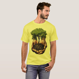 Hand en levensboom T-shirt
