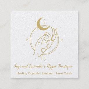 Hand- en Moon Occult Shop Square Visitekaartje