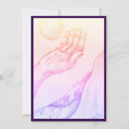 Hand en Sperre? - Platte paarse Kaart