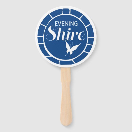 Hand Fan Evening Shire Handwaaier (Voorkant)