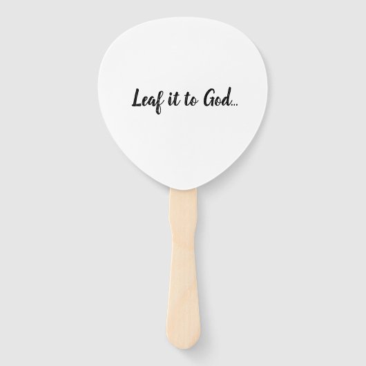 Hand Fan Handwaaier (Achterkant)