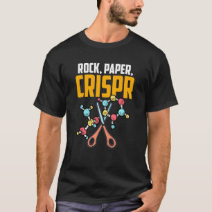 Hand Game Rock Paper Scissors Crispr Gene Editing T-shirt