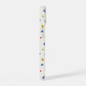 Hand gegooid driehoekspatroon iPhone 15 hoesje (Rechterkant)