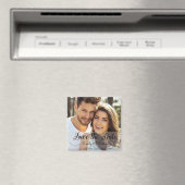 Hand Geletterd Script Wedding Save the Date Magnet Magneet (Insitu (Vaatwasser))