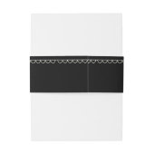 Hand geletterde buik buigt zwart en wit uniek uitnodigingen wikkel (Achterkant Voorbeeld)