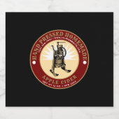 Hand geperste zelfgemaakte appelcider Sjabloon Bier Etiket (Enkel label)