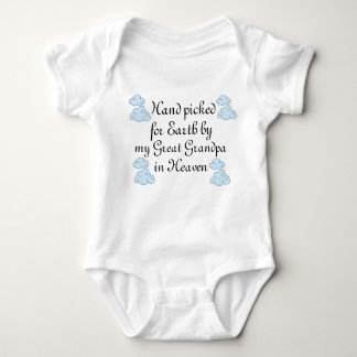 'Hand geplukt voor aarde...'Slogan baby Romper