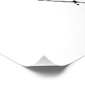Hand geschetste couture Mode Perfect Poster (Hoek)