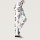 Hand-geschilde Waterverf Floral Leggings (Rechts)